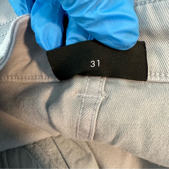 Emporio Armani J14 High Waisted Wide Leg Palazzo Trousers in Lavender Size 31 - Picture 12 of 15